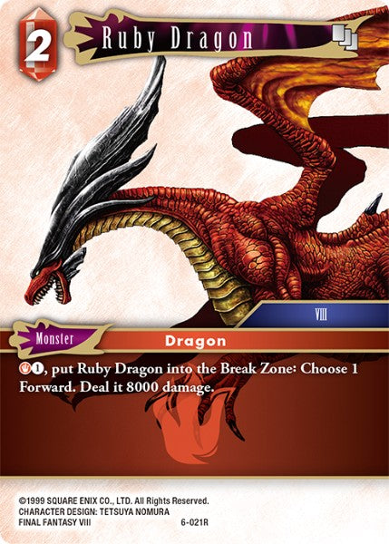 Ruby Dragon - 6-021R - Opus VI - Card Cavern