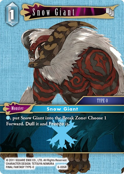 Snow Giant - 6-035R - Opus VI - Card Cavern