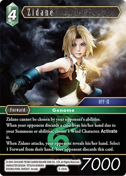 Zidane - 6-044L - Opus VI - Foil - Card Cavern