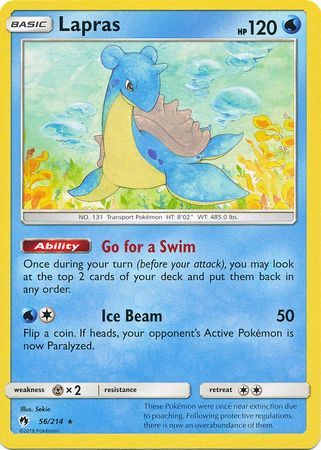 Lapras - 56/214 - Lost Thunder - Card Cavern