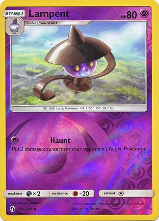 Lampent - 102/214 - Lost Thunder - Reverse Holo - Card Cavern