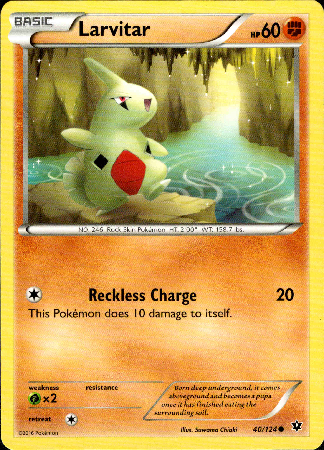 Larvitar - 40/124 - Fates Collide - Card Cavern