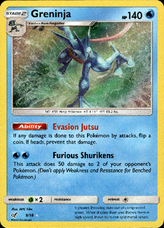 Greninja - 9/18 - Detective Pikachu - Holo - Card Cavern