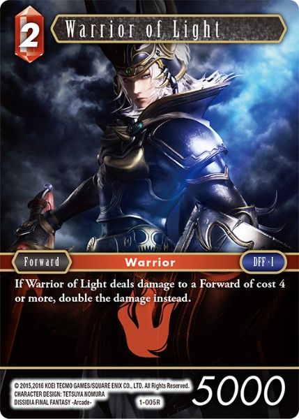 Warrior of Light - 1-005R - Opus I - Foil - Card Cavern