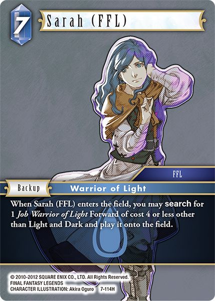 Sarah (FFL) - 7-114H - Opus VII - Foil - Card Cavern