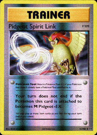 Pidgeot Spirit Link - 81/108 - Evolutions - Reverse Holo - Card Cavern