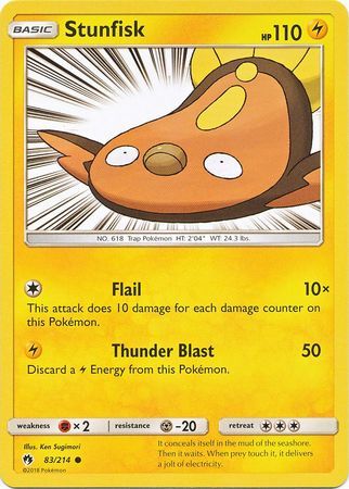 Stunfisk - 83/214 - Lost Thunder - Card Cavern