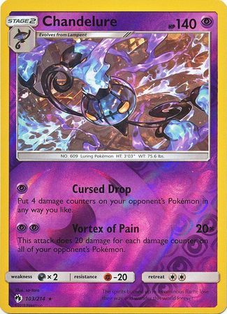 Chandelure - 103/214 - Lost Thunder - Reverse Holo - Card Cavern