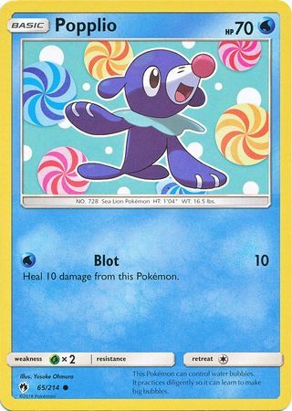 Popplio - 65/214 - Lost Thunder - Card Cavern
