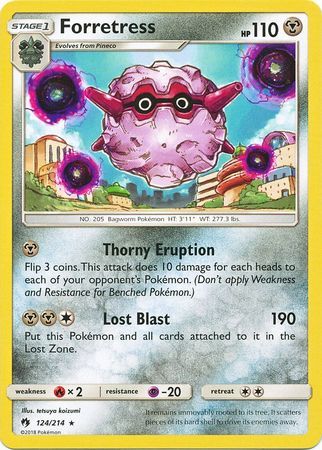 Forretress - 124/214 - Lost Thunder - Card Cavern