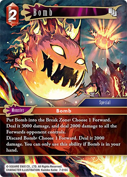 Bomb - 7-016C - Opus VII - Card Cavern