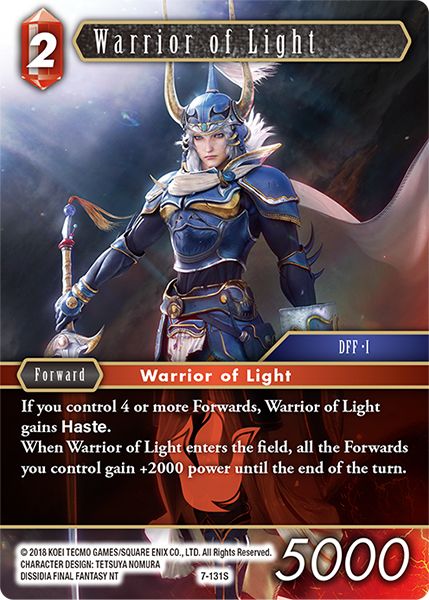 Warrior of Light - 7-131S - Opus VII - Card Cavern