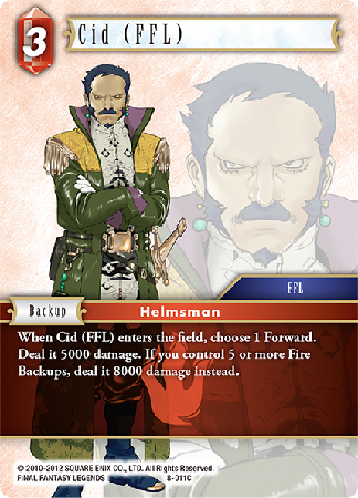 Cid (FFL) - 8-011C - Opus VIII - Card Cavern