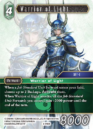 Warrior of Light - 8-048H - Opus VIII - Card Cavern