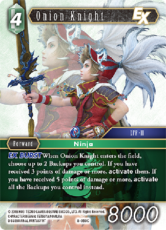 Onion Knight - 8-050C - Opus VIII - Card Cavern
