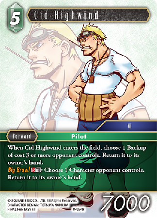 Cid Highwind - 8-054R - Opus VIII - Card Cavern