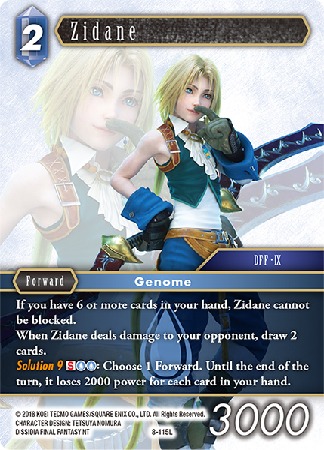 Zidane - 8-115L - Opus VIII - Card Cavern