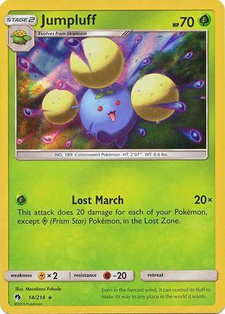 Jumpluff - 14/214 - Lost Thunder - Holo - Card Cavern