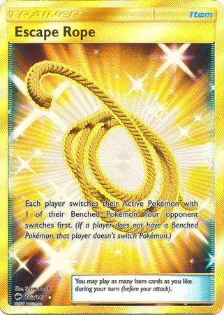 Escape Rope Secret Rare - 163/147 - Burning Shadows - Holo - Card Cavern