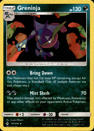 Greninja - 117/214 - Unbroken Bonds - Holo - Card Cavern