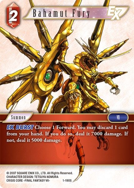 Bahamut Fury - 1-190S - Opus I - Foil - Card Cavern