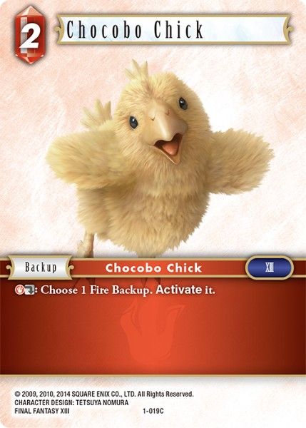 Chocobo Chick - 1-019C - Opus I - Card Cavern