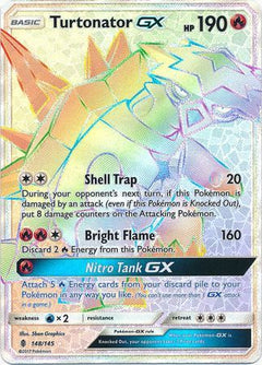 Turtonator GX Hyper Rare - 148/145 - Guardians Rising - Holo - Card Cavern