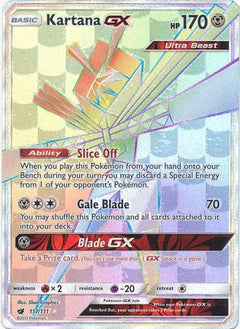 Kartana GX Hyper Rare - 117/111 - Crimson Invasion - Holo - Card Cavern