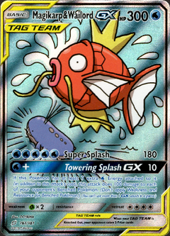 Magikarp & Wailord GX Alternate Art - 161/181 - Team Up - Holo - Card Cavern