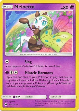 Meloetta - 104/214 - Lost Thunder - Card Cavern