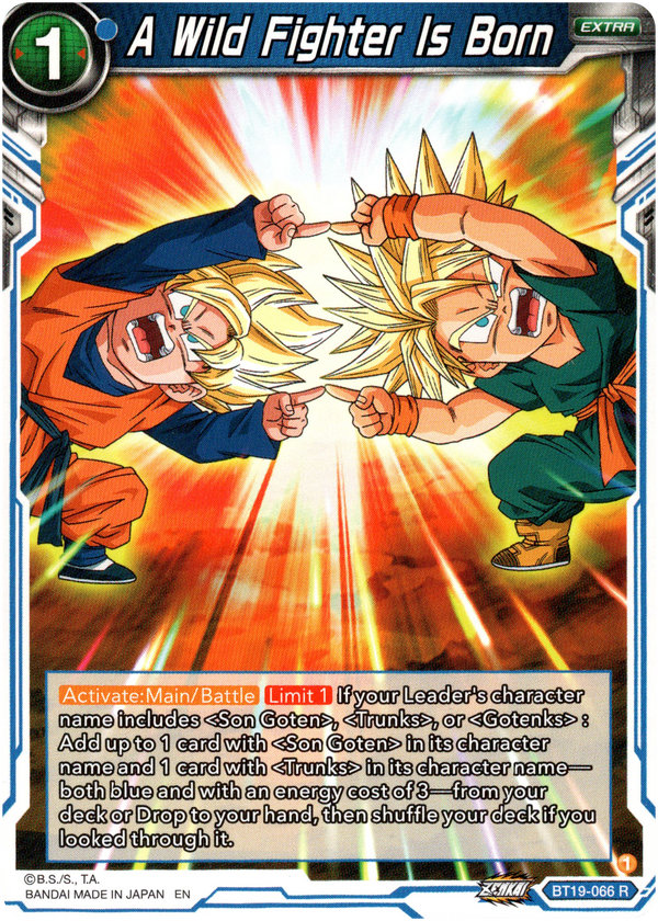 A Wild Fighter Is Born - BT19-066 - Fighter's Ambition - Card Cavern