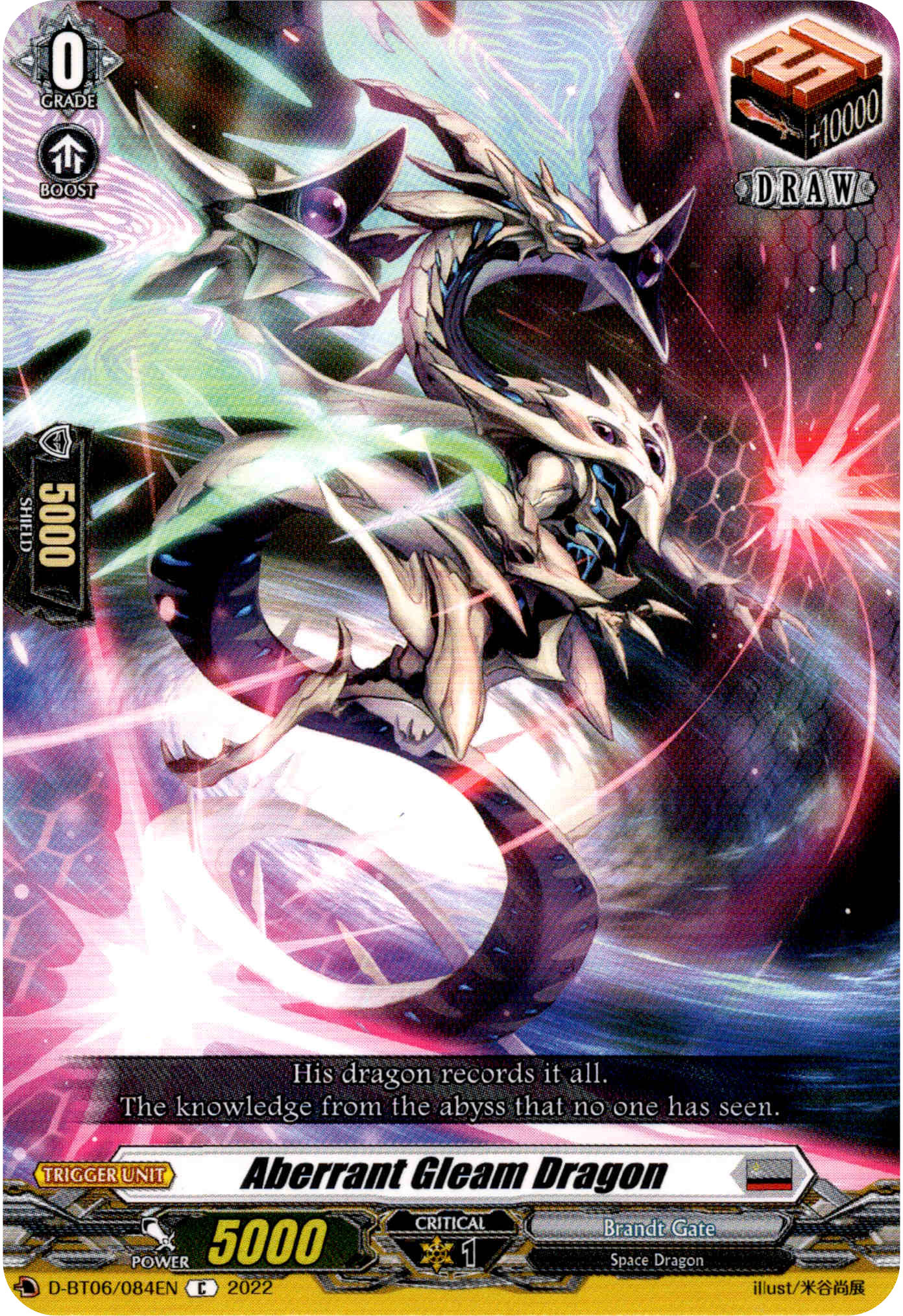 Aberrant Gleam Dragon - D-BT06/084EN - Blazing Dragon Reborn - Card Cavern