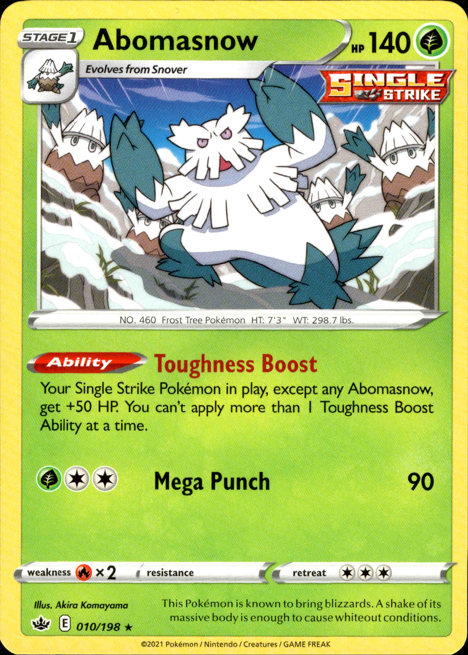 Abomasnow - 010/198 - Chilling Reign - Card Cavern