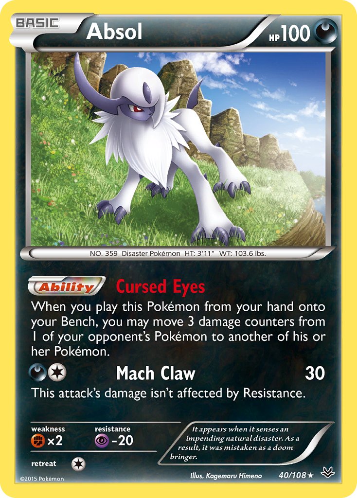 Absol - 40/108 - Roaring Skies - Holo - Card Cavern