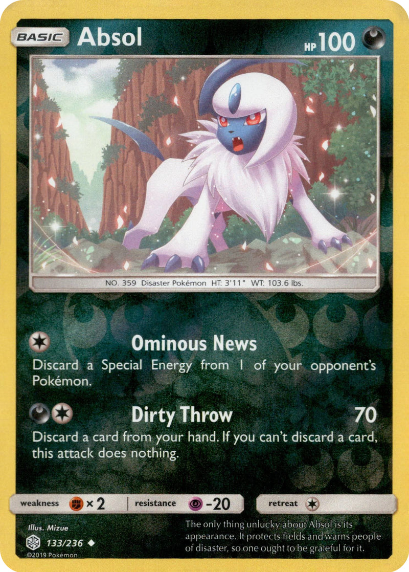 absol pokemon cards Absol - 133/236 - Cosmic Eclipse