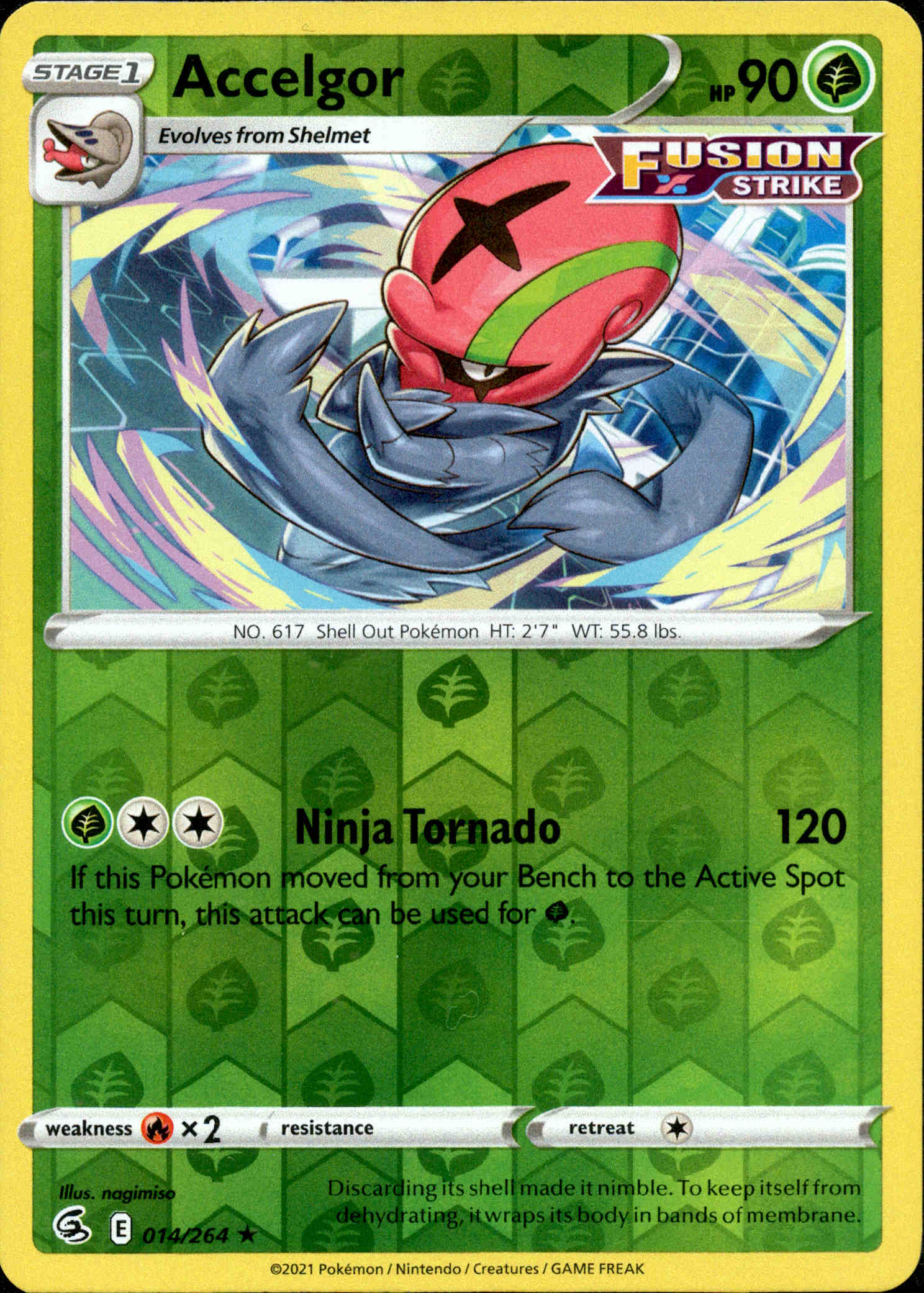 Accelgor - 014/264 - Fusion Strike - Reverse Holo - Card Cavern