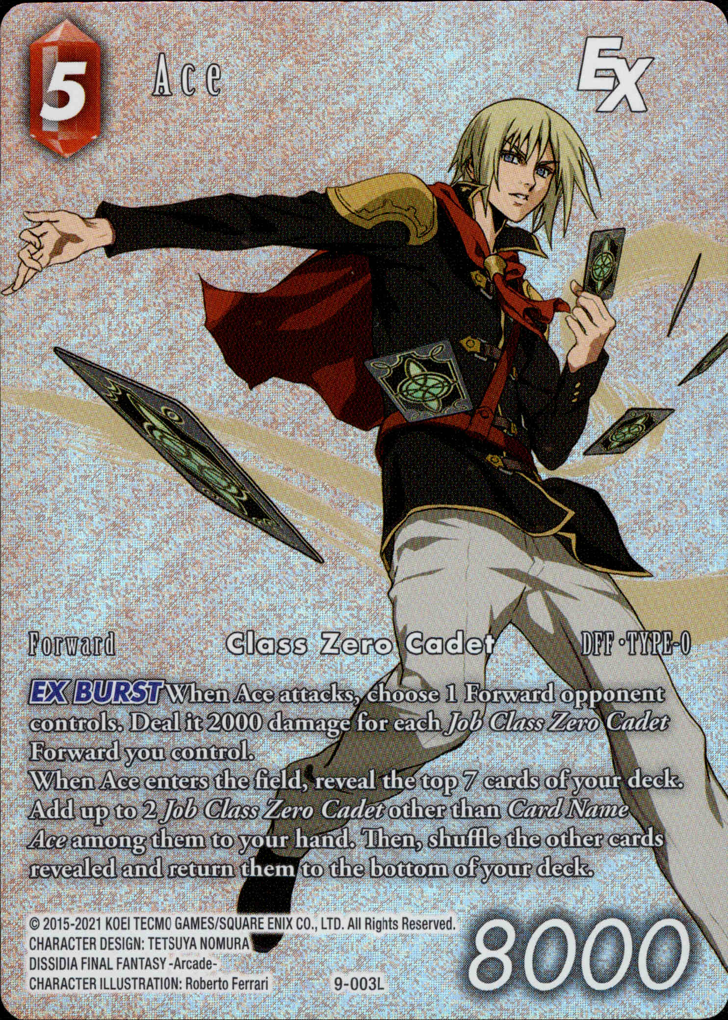 Ace Full Art - 9-003L - Crystal Dominion - Foil - Card Cavern