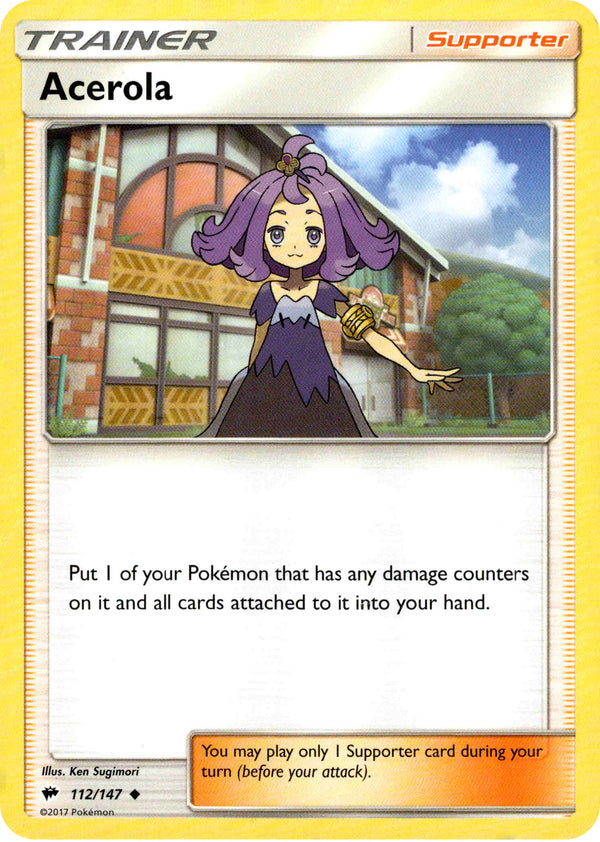 Acerola - 112/147 - Burning Shadows - Card Cavern