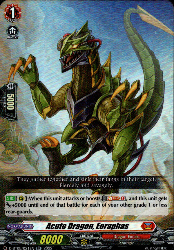 Acute Dragon, Eoraphas - D-BT05/021 - Triumphant Return of the Brave Heroes - Card Cavern
