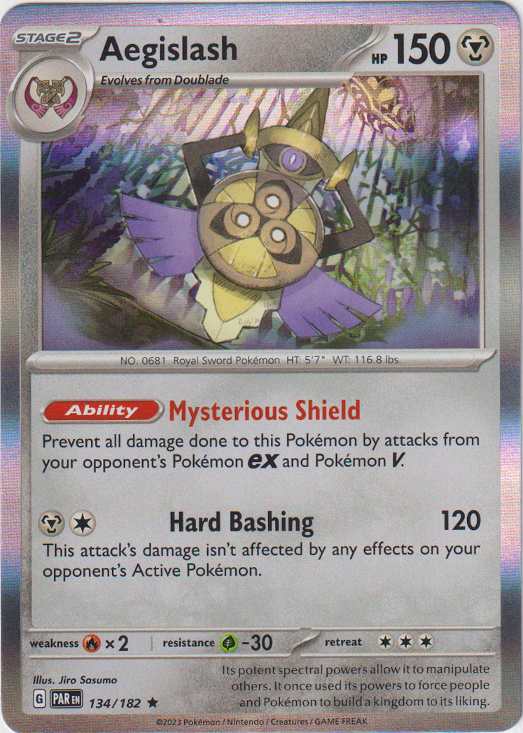 Aegislash - 134/182 - Paradox Rift - Holo - Card Cavern