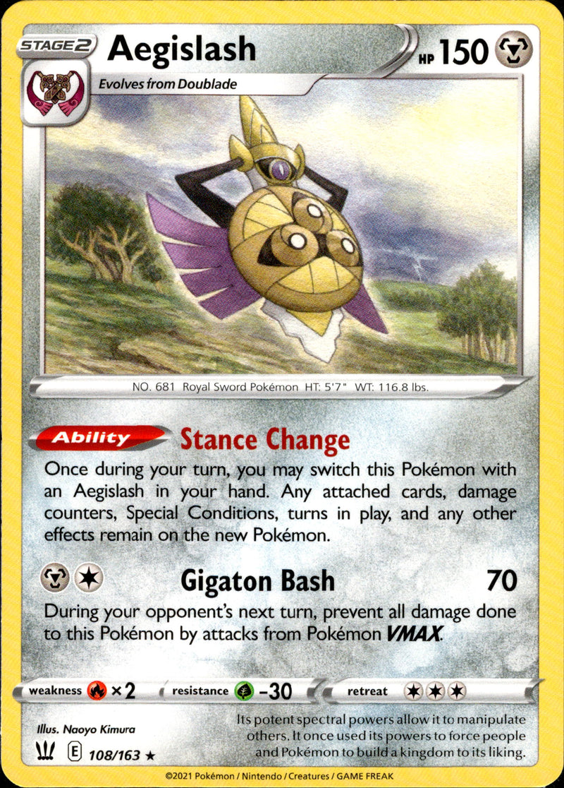 Aegislash - 108/163 - Battle Styles - Card Cavern