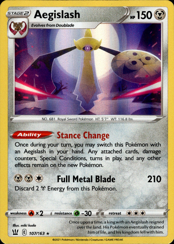 Aegislash - 107/163 - Battle Styles - Holo - Card Cavern