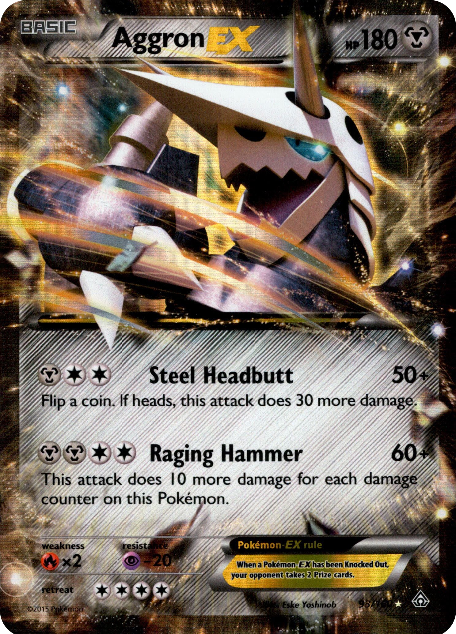 Aggron EX - 93/160 - Primal Clash - Holo - Card Cavern