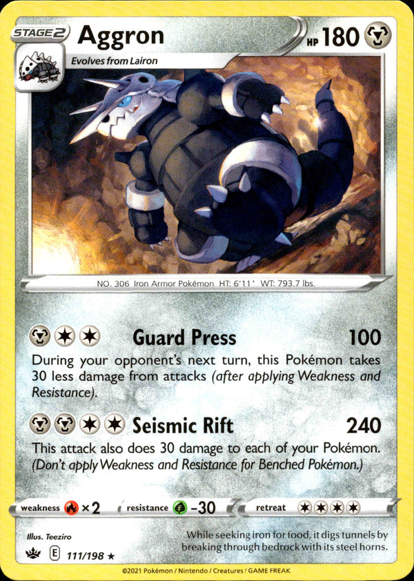 Aggron - 111/198 - Chilling Reign - Card Cavern
