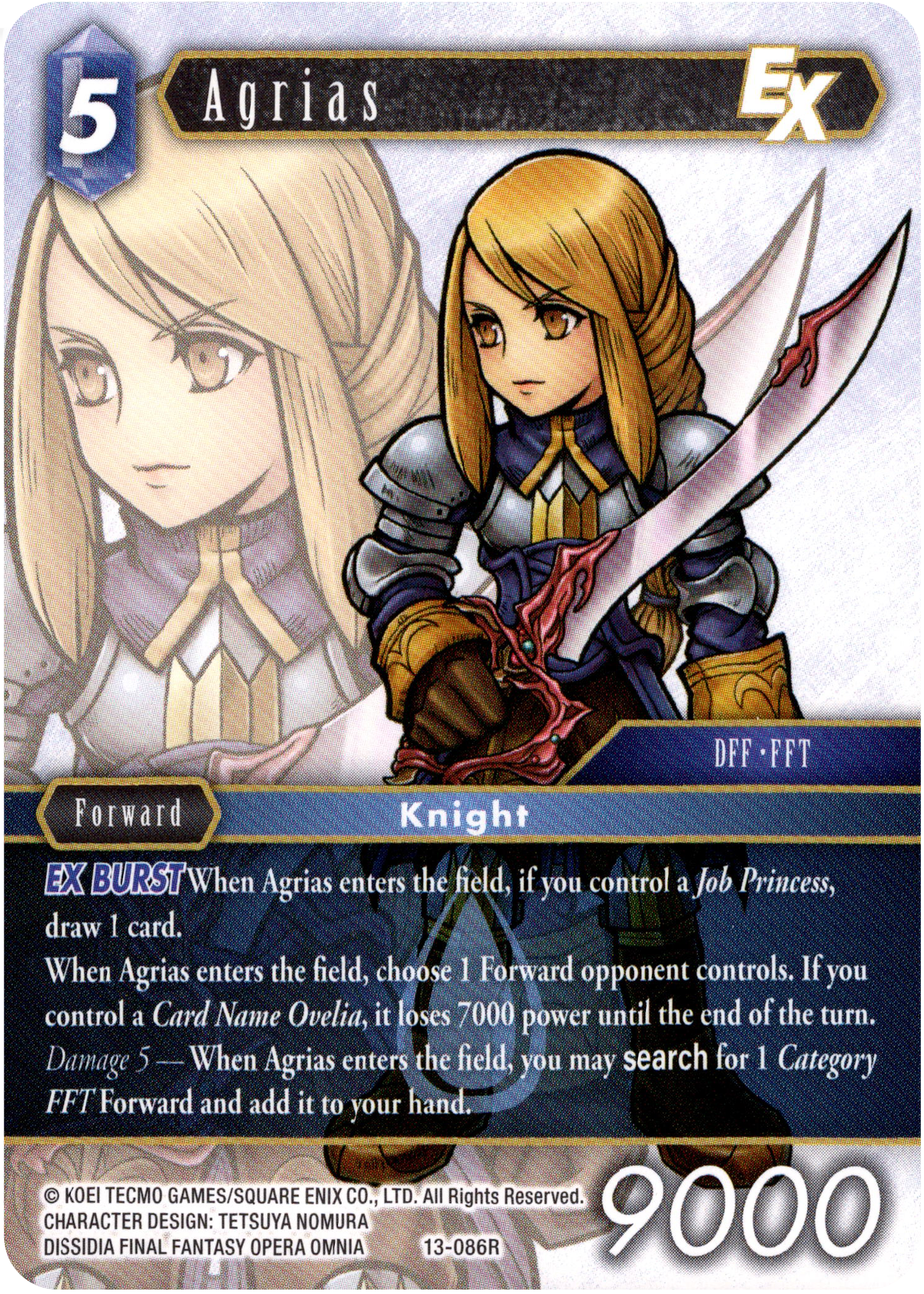Agrias - 13-086R - Opus XIII - Card Cavern