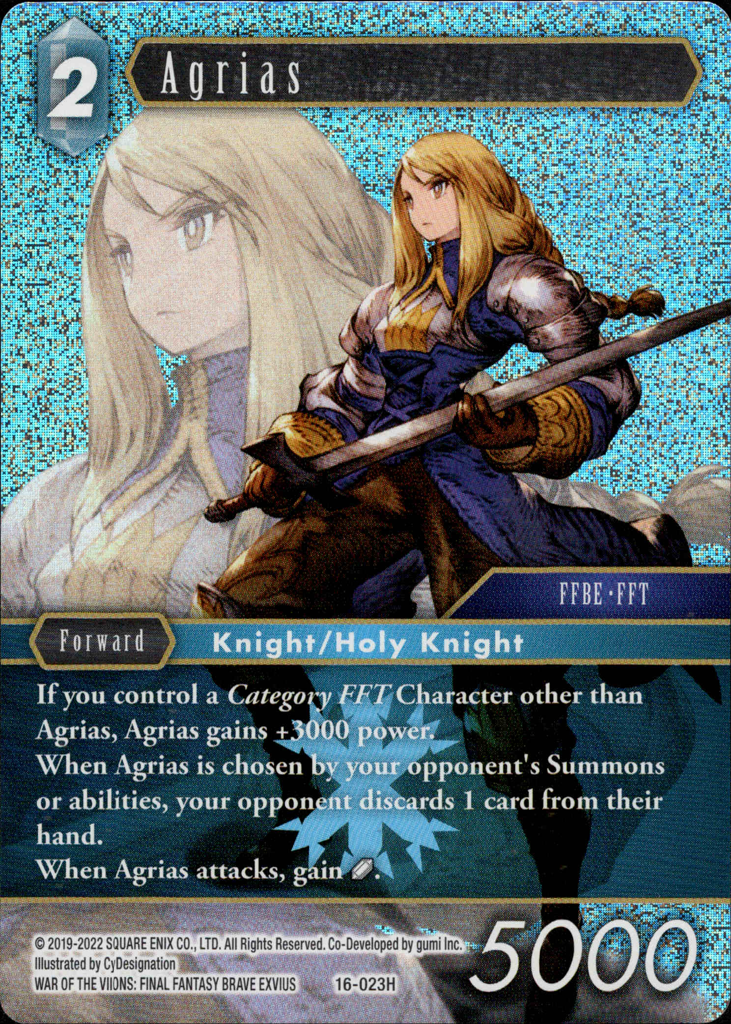 Agrias - 16-023H - Emissaries of Light - Foil - Card Cavern