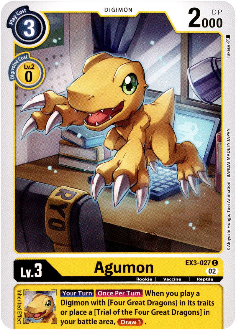 Agumon - EX3-027 C - Draconic Roar - Card Cavern