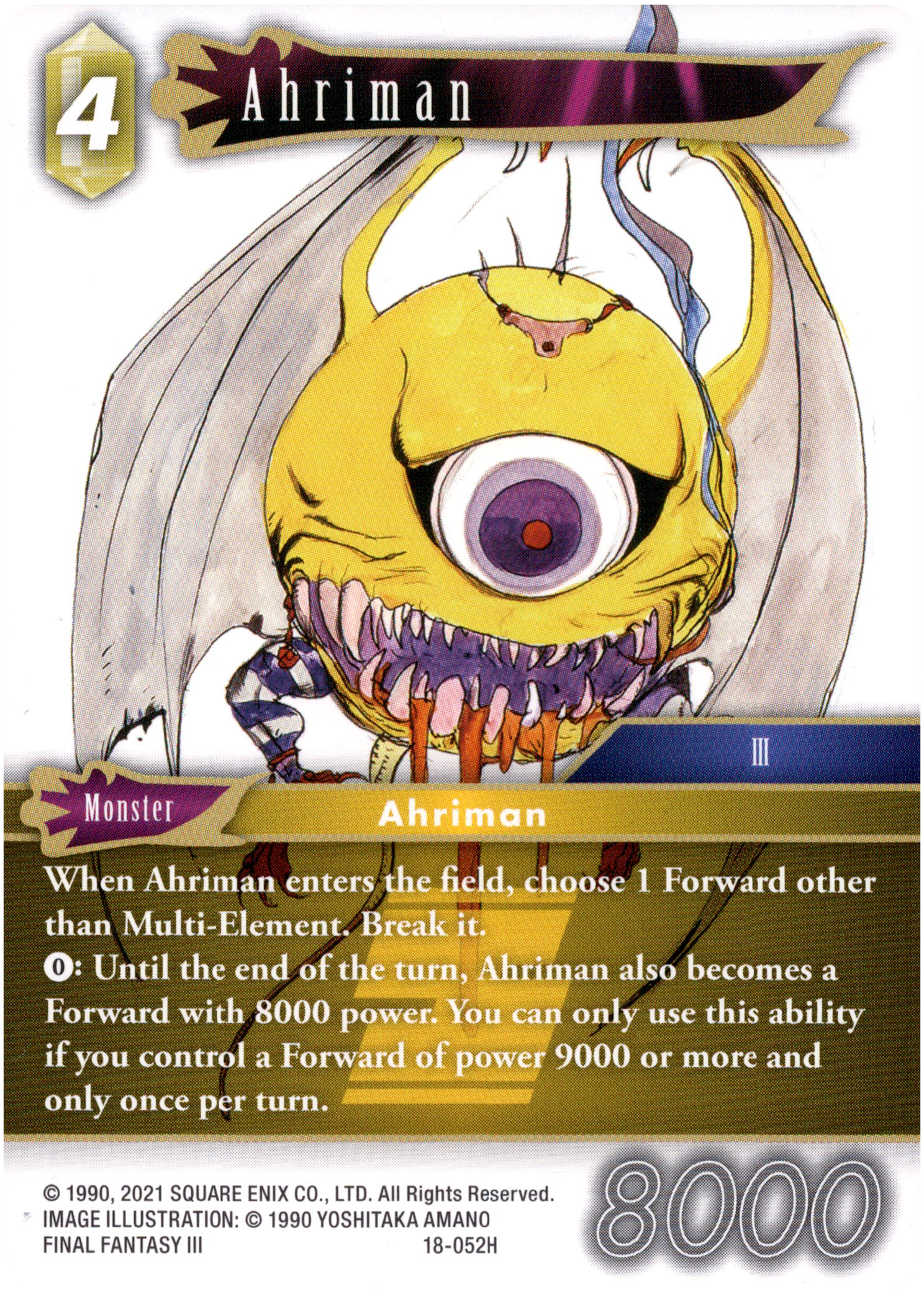 Ahriman - 18-052H - Resurgence of Power - Card Cavern
