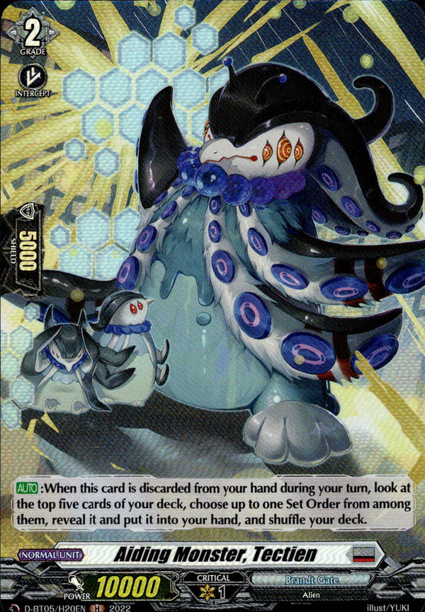 Aiding Monster, Tectien - D-BT05/H20 - Triumphant Return of the Brave Heroes - Card Cavern