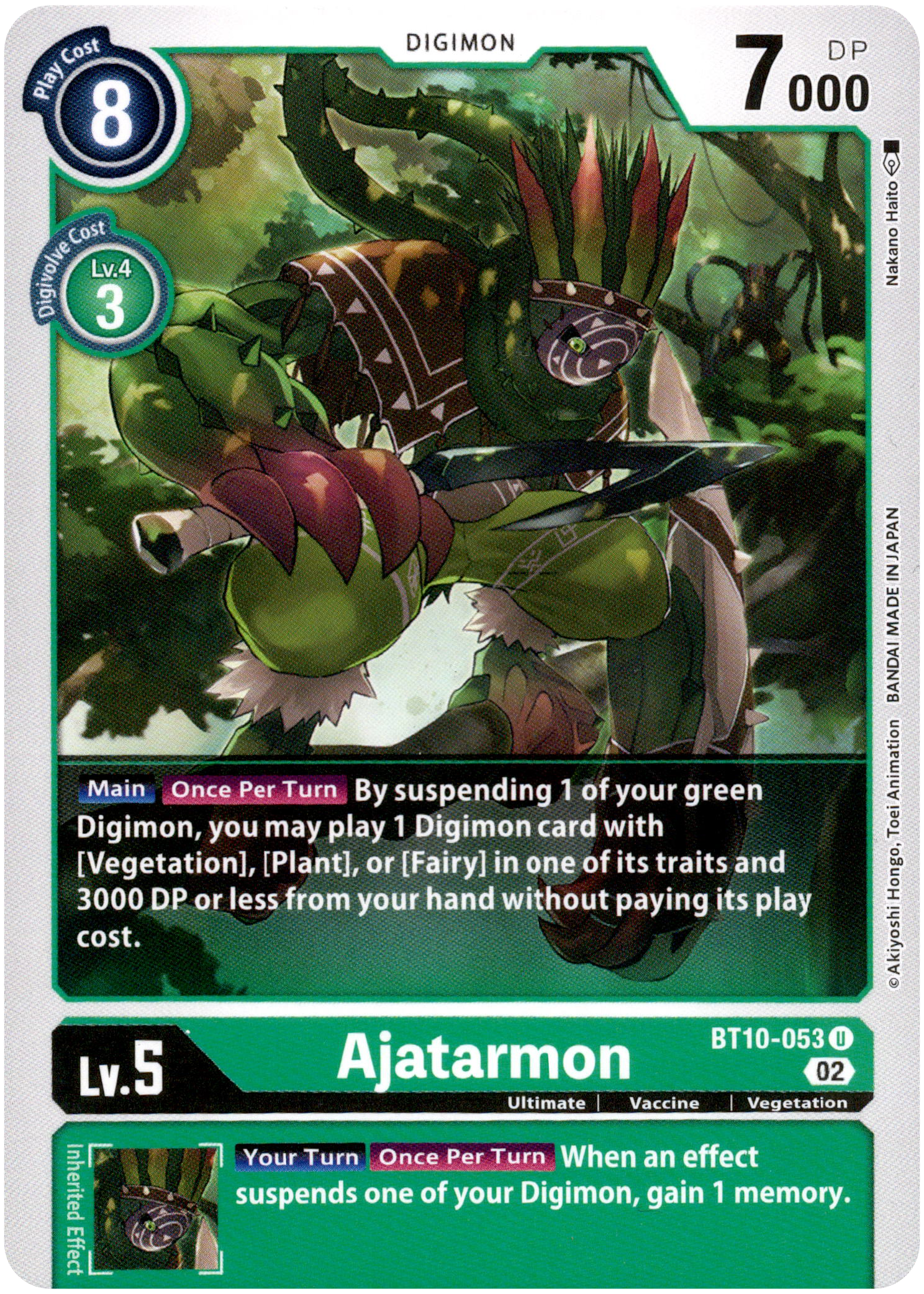 Ajatarmon - BT10-053 U - Xros Encounter - Card Cavern